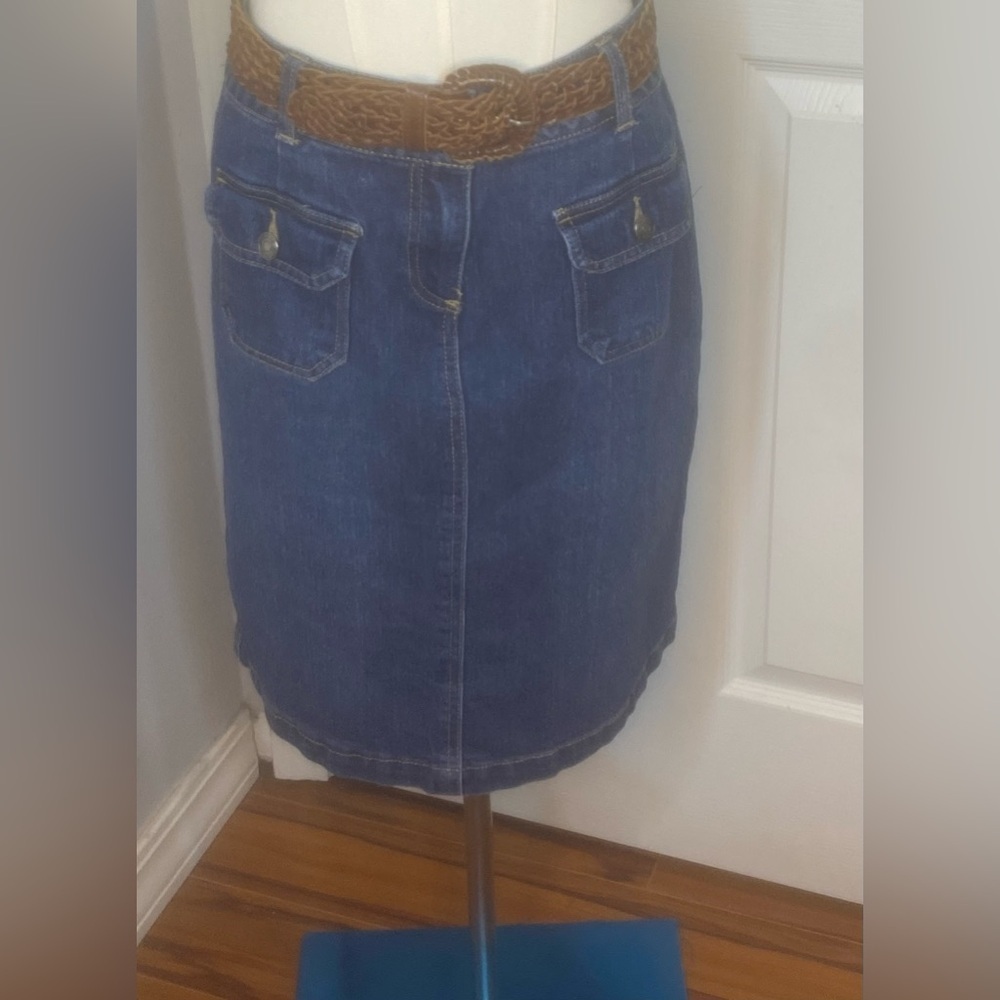 Per Se Blue Denim Skirt
